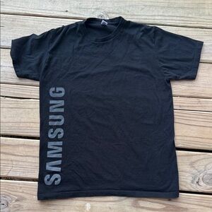 Vintage Royal Apparel Made in the USA Union Made Samsung Black T-Shirt Medium